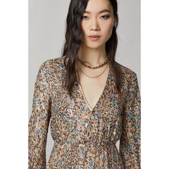 Patrizia Pepe Gold Silk Casual Dress
