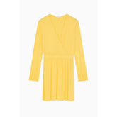 Patrizia Pepe Yellow Viscose Casual Dress
