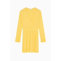 Patrizia Pepe Yellow Viscose Casual Dress