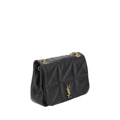 Saint Laurent Schultertasche aus schwarzem Kalbsleder (Bos Taurus)