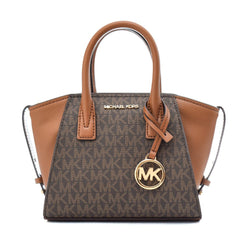 Michael Kors braune Canvas-Handtasche