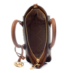 Michael Kors braune Canvas-Handtasche