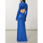 Patrizia Pepe Blue Polyester Casual Dress