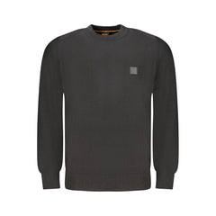 Hugo Boss Black Cotton Men Sweater