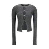 Amiri Black Viscose Cardigan