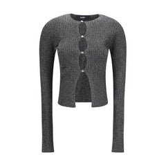 Amiri Black Viscose Cardigan