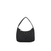 Prada Zwarte Nylon Schoudertas