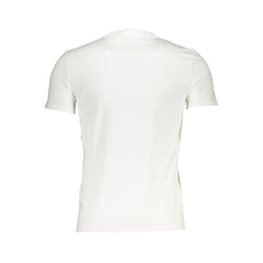 Guess Jeans Weißes Herren-T-Shirt aus Bio-Baumwolle