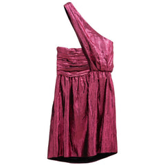 Saint Laurent Fuchsia Viscose-Kurzkleid
