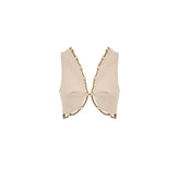 Cult Gaia Beige Cotton Waistcoat