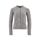 Gran Sasso Gray Wool Cardigan