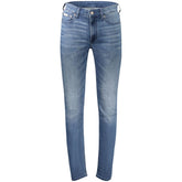 Calvin Klein Blu Cotton Men's Slim-Taper Jean
