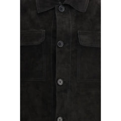 Salvatore Santoro Black Calf Leather Bos Taurus Clothing
