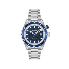 Hugo Boss Graue Edelstahl-Armbanduhr