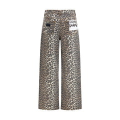 Ganni Multicolor Cotton Relaxed Fit Jeans