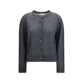 Loulou De Saison Gray Cashmere Cardigan