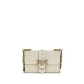 PINKO Beige Calf Leather Bos Taurus Shoulder Bag