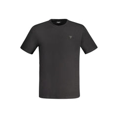 Guess Jeans Schwarzes Baumwoll-Herren-T-Shirt