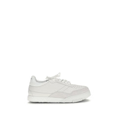 Givenchy Weiße Kalbsleder Bos Taurus Low-Top Sneakers