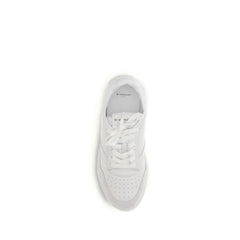 Givenchy Weiße Kalbsleder Bos Taurus Low-Top Sneakers
