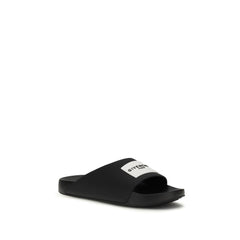 Givenchy Schwarze Gummi-Slipper