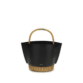Sacai Black Calf Leather Bos Taurus Shoulder Bag