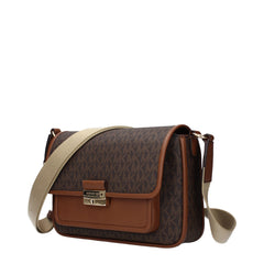 Michael Kors Brown Fabric Crossbody Bag