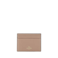 Valentino Garavani Beige Kalbsleder Bos Taurus Portemonnaie
