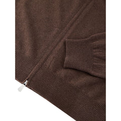 Gran Sasso braune Strickjacke aus Wolle