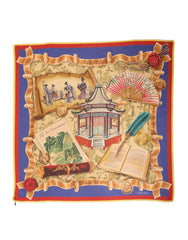 Dolce & Gabbana Mehrfarbig Italien China Schal Umschlagtuch 140cm x 130cm Halstuch