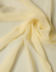 Dolce & Gabbana Hellgelbes Seidenwickeltuch Foulard 100cm x 99cm Schal