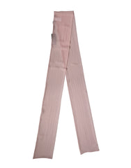 Dolce & Gabbana Hellrosa Seidenhalstuch Schal Stola 272cm x 120cm Tuch