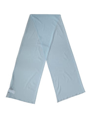Dolce & Gabbana Light Blue Seide Halswickeltuch Schal Stola 200cm x 64cm