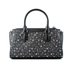 Michael Kors Schwarze Canvas-Handtasche