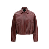 Versace Bordeaux Kalfsleren Bos Taurus Leren Jack
