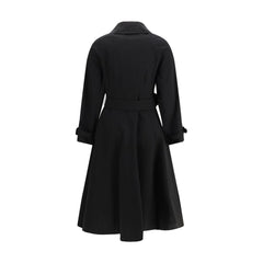 Burberry Black Cotton Trench Coat