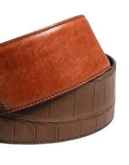 Dolce & Gabbana Brauner Pferd Samt Leder Tasche Zubehör Schultergurt