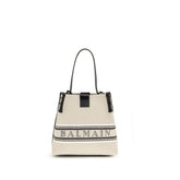 Balmain Beige Baumwoll-Schultertasche