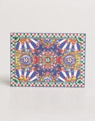 Dolce & Gabbana Multicolor Carretto Siciliano Briefkartenetui
