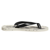 Dolce & Gabbana White Pineapple Print Slides Flip Flops Shoes