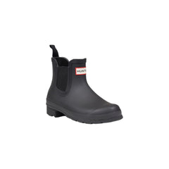 Hunter Black Stiefeletten aus recyceltem Polyester