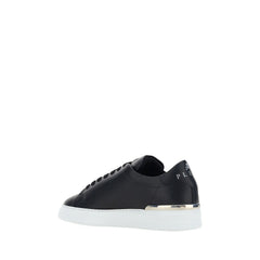 Philipp Plein Schwarze Low-Top-Sneaker aus Kalbsleder