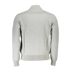 North Sails Grigio Organic Cotton Men Cardigan