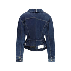 E.L.V. DENIM Blaue Jeansjacke aus Baumwolle