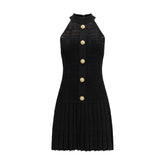 Balmain Black Viscose Cocktail Dress