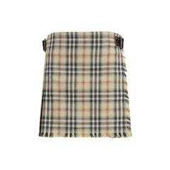 Burberry Multicolor Wool Oves Aries Mini Skirt