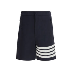 Thom Browne Bermuda-Shorts aus blauer Viskose