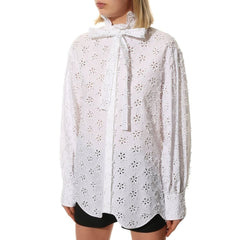 Valentino weiße Baumwollbluse