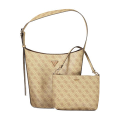 Guess Jeans Beige Polyurethan Damen Handtasche