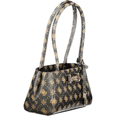 Guess Jeans Braune Polyurethan Damen Handtasche
